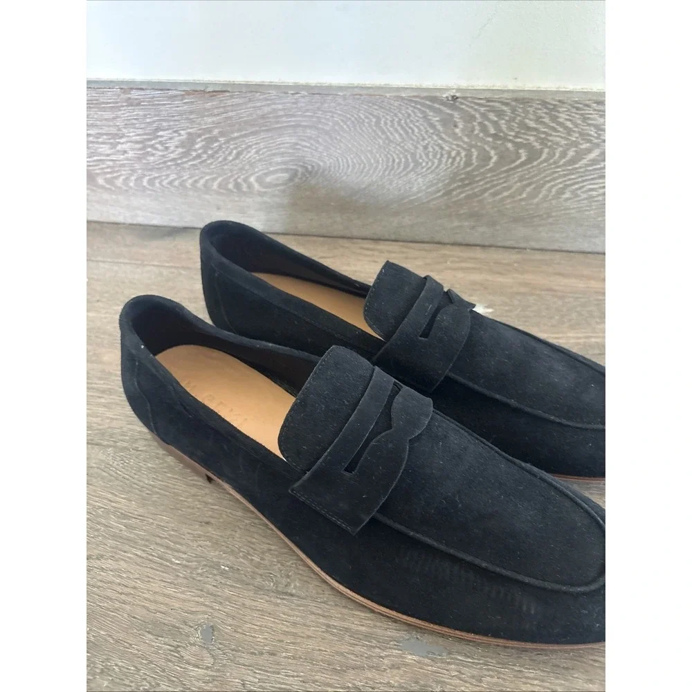 The Sacca Donna Black Men's Dress Shoes Size 45 Suede